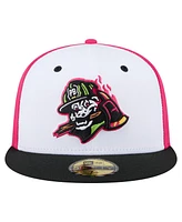 New Era Men's White/Black Peoria Chiefs Copa de la Diversion 59FIFTY Fitted Hat