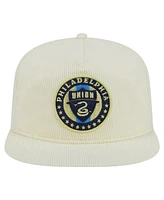 New Era Men's Cream Philadelphia Union 2025 Kickoff Snapback Golfer Hat