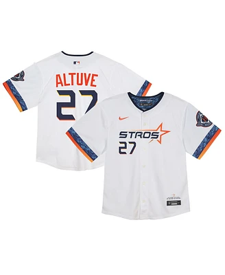 Nike Baby Boys and Girls Jose Altuve White Houston Astros 2025 City Connect Limited Player Jersey