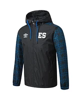 Umbro Men's Black El Salvador National Team Full-Zip Hooded Rain Jacket