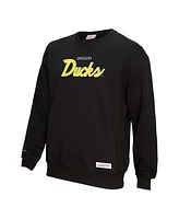 Mitchell & Ness Men's Black Oregon Ducks Elite Script Pullover Sweatshirt