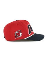 '47 Brand Men's Red/Black New Jersey Devils Dropshadow Rope Hitch Adjustable Hat