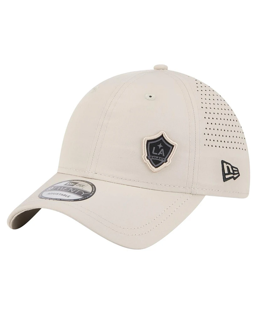New Era Men's Tan La Galaxy Active 9TWENTY Adjustable Hat