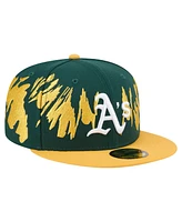 New Era Men's Green/Gold Athletics Retro Pattern 59FIFTY Fitted Hat