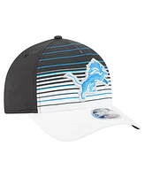 New Era Men's White/Black Detroit Lions Adventure Gradient 9FORTY M-Crown A-Frame Adjustable Hat