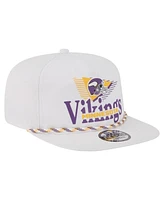 New Era Men's White Minnesota Vikings Collide Golfer Snapback Hat