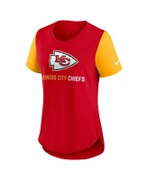 Nike Women's Red Kansas City Chiefs Terrace Swift Tri-Blend Performance T-Shirt