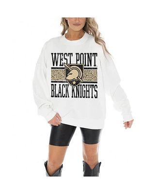 Gameday Couture Women's White Army Black Knights Fair Catch Pullover Sweatshirt