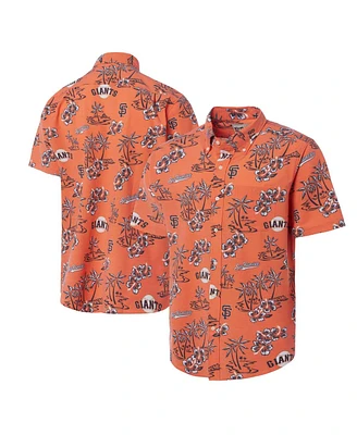 Reyn Spooner Men's Orange San Francisco Giants Kekai Button-Down Shirt