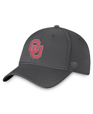 Top of the World Men's Charcoal Oklahoma Sooners Trainer Adjustable Hat