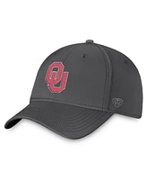 Top of the World Men's Charcoal Oklahoma Sooners Trainer Adjustable Hat