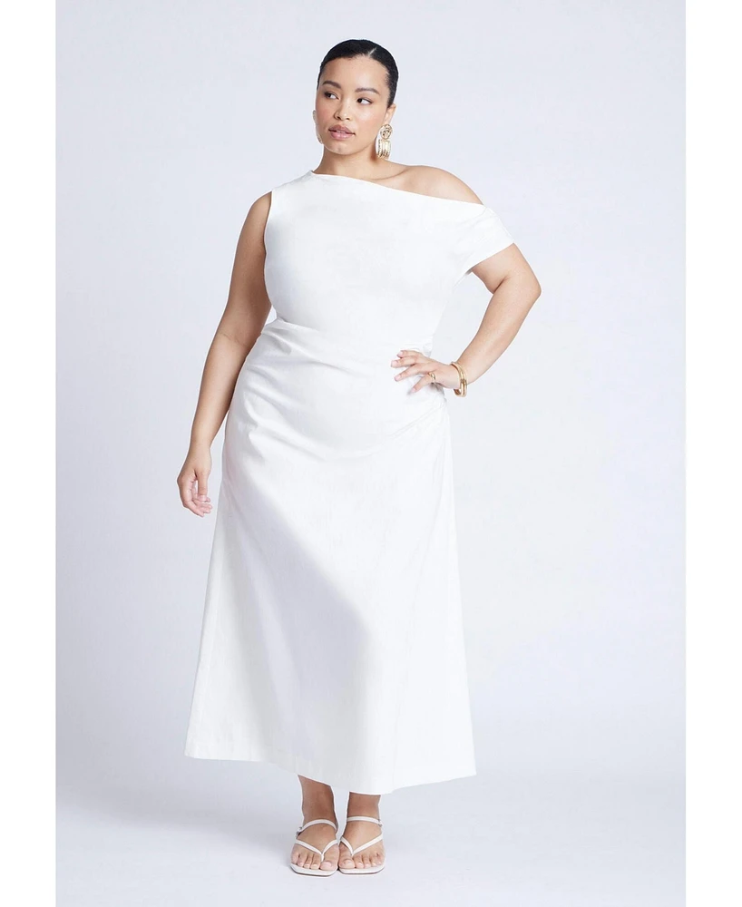 Eloquii Plus One Shoulder Maxi Dress