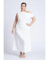 Eloquii Plus One Shoulder Maxi Dress