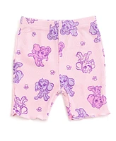 Paw Patrol Girls Skye Ribbed Peplum T-Shirt and Shorts Outfit Set