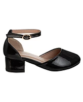 Laura Ashley Little and Big Girls Low Heeled Dress Shoe
