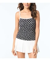 Beach House Women's Lexi Fitted Underwire Textured Tankini Top