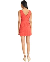 The Good Journey Women's Embroidered Rickrack-Trim Mini Dress