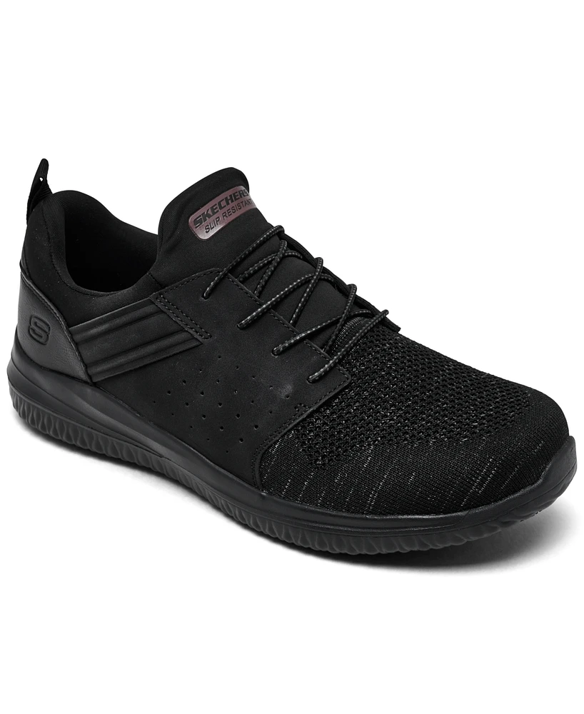 Skechers Men's Work Slip-Resistant: Delson 3.0 - Oteron Wide-Width Casual Sneakers from Finish Line