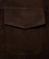 Mango Men's Faux-Suede Zipper Jacket