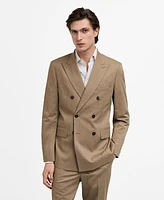 Mango Men's Monaco Double-Breasted Slim-Fit Suit Blazer