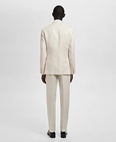 Mango Men's Linen Slim-Fit Suit Blazer