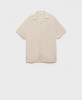 Mango Men's Bowling Collar Modal Shirt