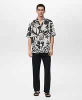 Mango Men's Floral Print Shirt