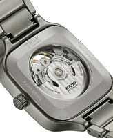 Rado Unisex Swiss Automatic True Square Skeleton Gray Ceramic Bracelet Watch 38mm