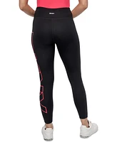 Dkny Sport Women's Logo Balance Compression High-Waist 7/8 Tights