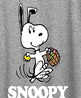 Hybrid Apparel Plus Peanuts Snoopy Easter Graphic Crew Neck T-Shirt