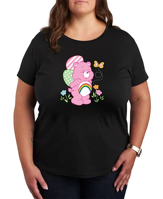 Hybrid Apparel Plus Care Bears Easter Graphic Crew Neck T-Shirt
