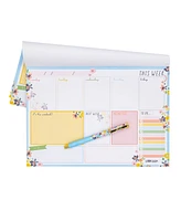 Pukka Pads Weekly Ditzy Floral Planner Pad, Pack 6