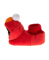Sesame Street Toddler Boys and Toddler Girls Happy Elmo Dual Sizes Slippers