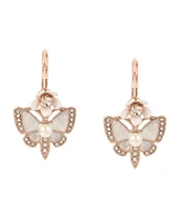 Betsey Johnson Faux Stone Butterfly Drop Earrings