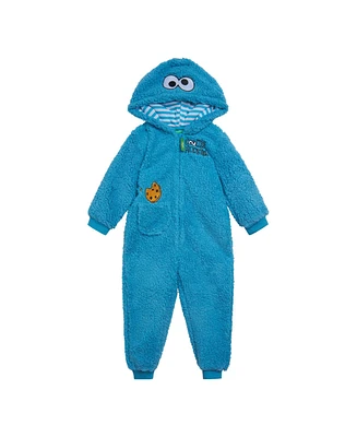 Sesame Street Baby Boys Cozy Sherpa Zip Up Cosplay Costume Coverall