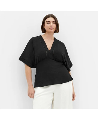 City Chic Plus Island Sun Top