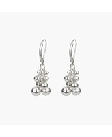 Sterling Silver Isabelle Cluster Pendant Earrings