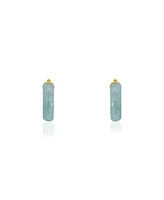 The Lovery Jade Hoop Earrings millimeters