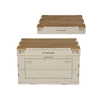 Naturehike Collapsible Storage Box, 23L Car Trunk Storage Box, Foldable Heavy-Duty Plastic Organizer with Lid, Portable Camping & Home Crate