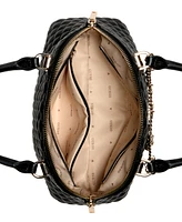 Guess Everlee Quilted Dome Satchel Bag