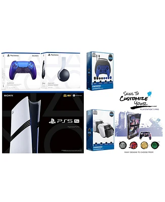 Sony Playstation 5 Pro Bundle with White Pulse Headset, Extra