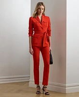 Lauren Ralph Women's Stretch Cady Cropped Pants