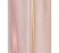 Betsy & Adam Plus Metallic Off-The-Shoulder Gown