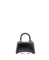 Pre-Owned Balenciaga Xs Hourglass Top Handle Bag Embossed Leather