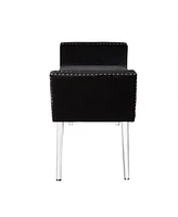 Upholstered Velvet Bench – Chic Accent Bench with Soft Cushion for Bedroom, Entryway, or Living Room