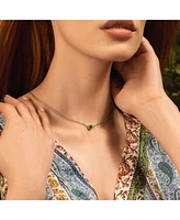 Devote & Achieve Emerald Evil Eye May Birthstone Necklace