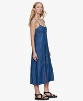 Sanctuary Women's Sweetheart Neck Wilder Denim Dress