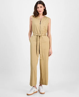 Tommy Hilfiger Women's Sleeveless Belted Jumpsuit