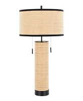 Lumisource 29" Rattan Cylinder Table Lamp
