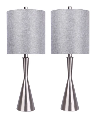 Lumisource 23" Metal Gemma Contemporary Table Lamp, Set of 2